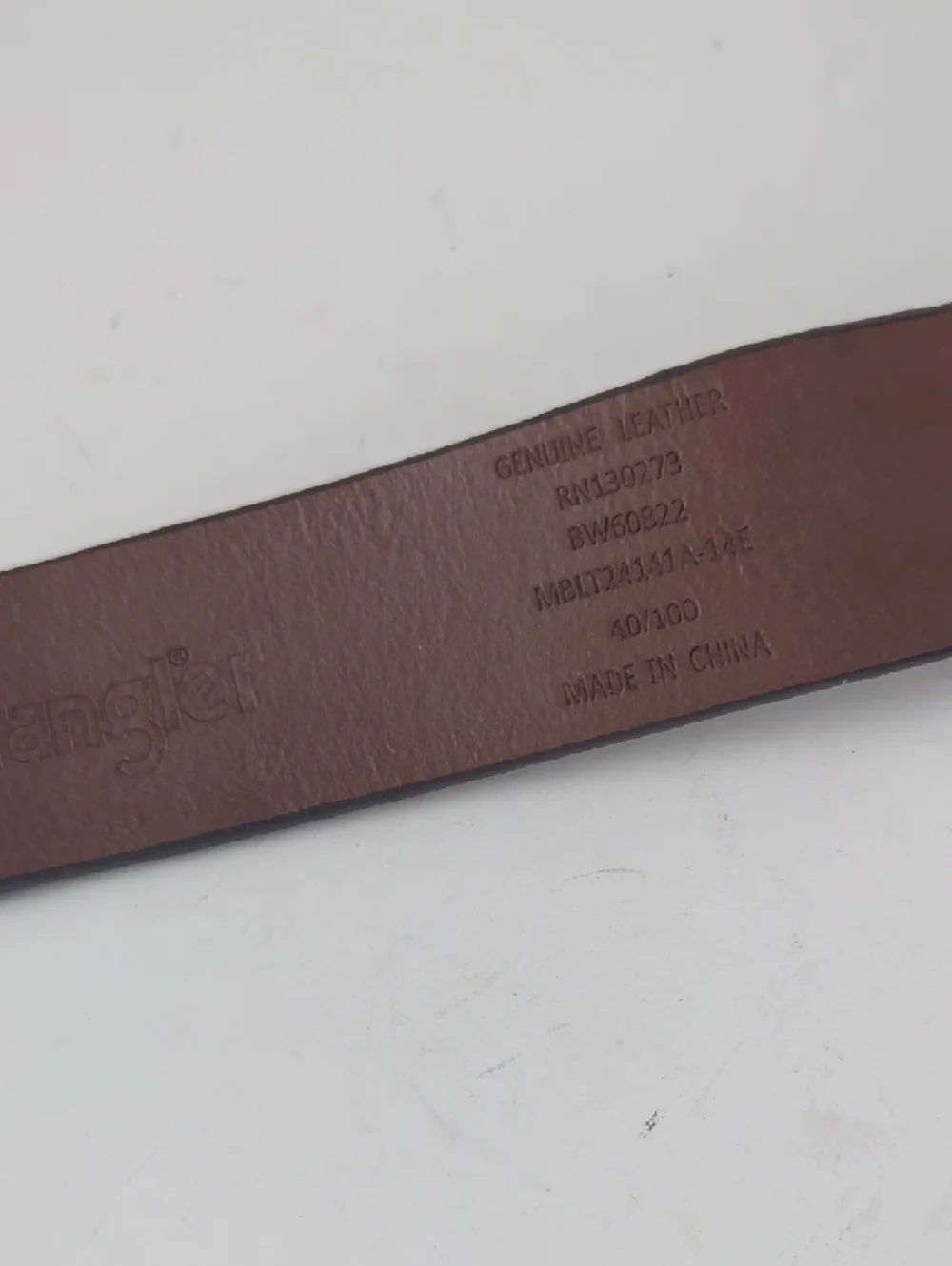 Classic Brown Embossed Leather Festival Belt with Brass Buckle